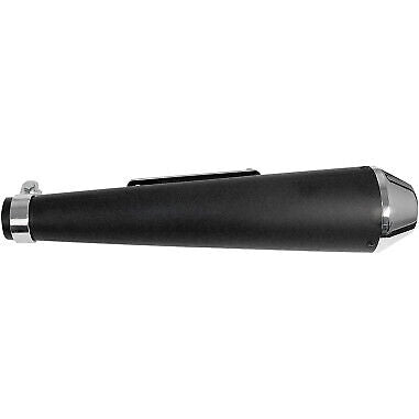 Emgo Shorty Megaphone Muffler Black/Chrome 80-84030C