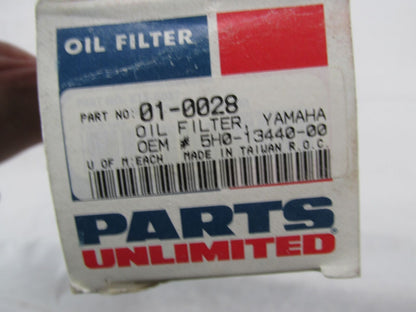 Parts Unlimited Yamaha Oil Filter 01-0028 5H0-13440-00
