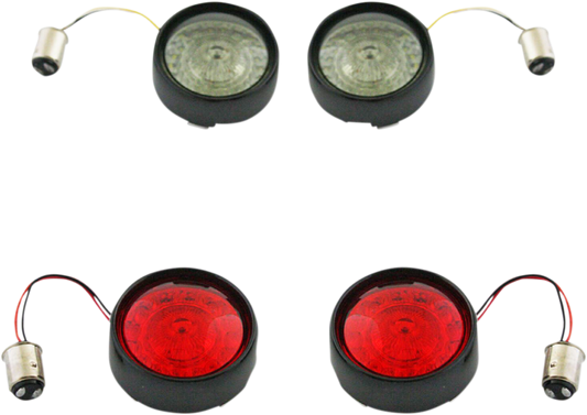 Custom Dynamics Porbeam Turn Signal Insert Kit Black PB-BCM2-BB-B