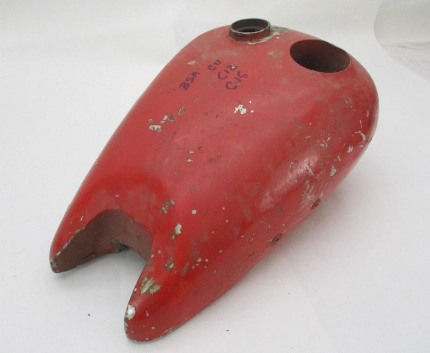 Vintage BSA C11 C12 C15 Red Fuel Petrol Gas Tank