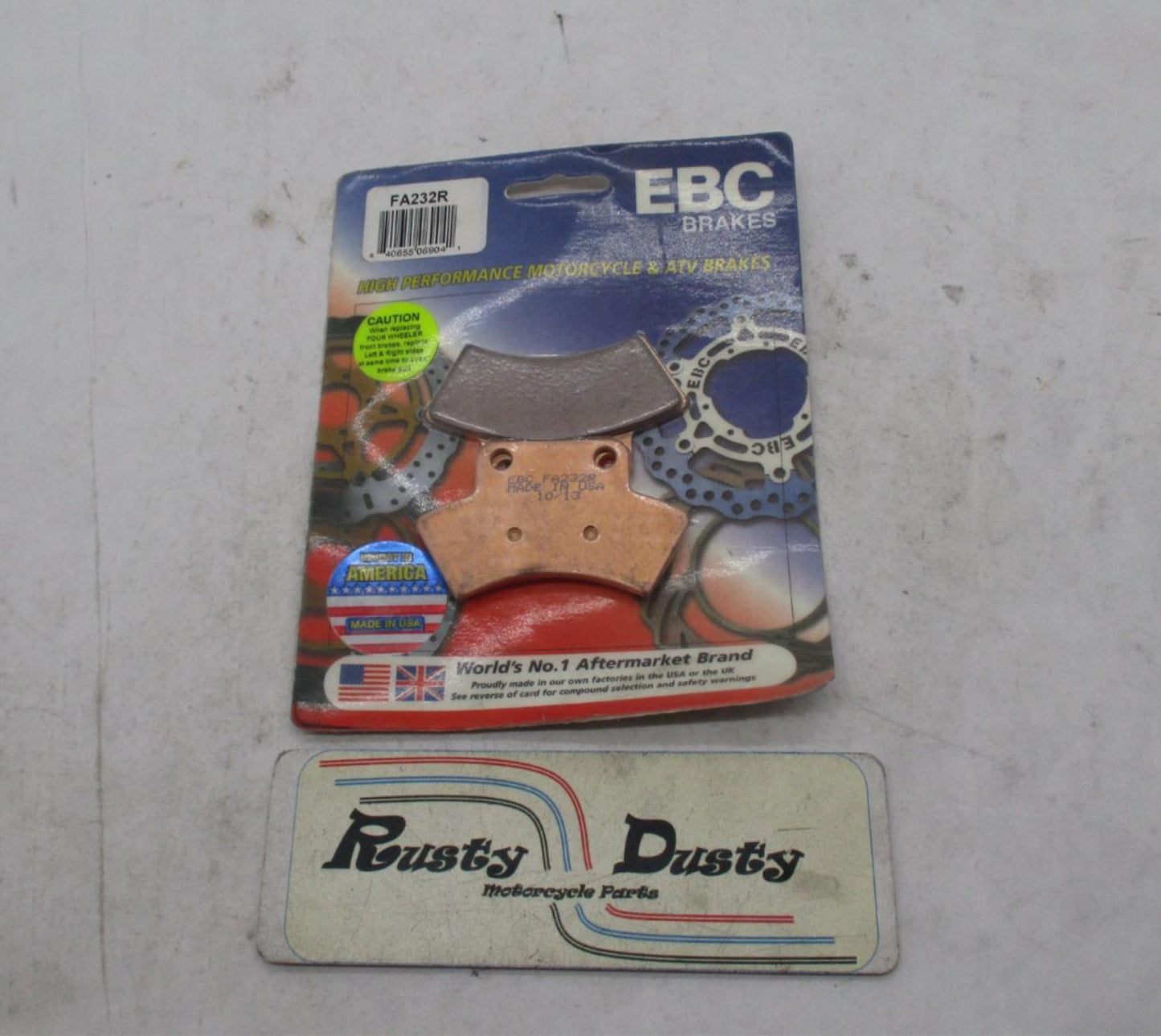 Set of NOS EBC Motorcycle Brake Pads FA232R 15-232R