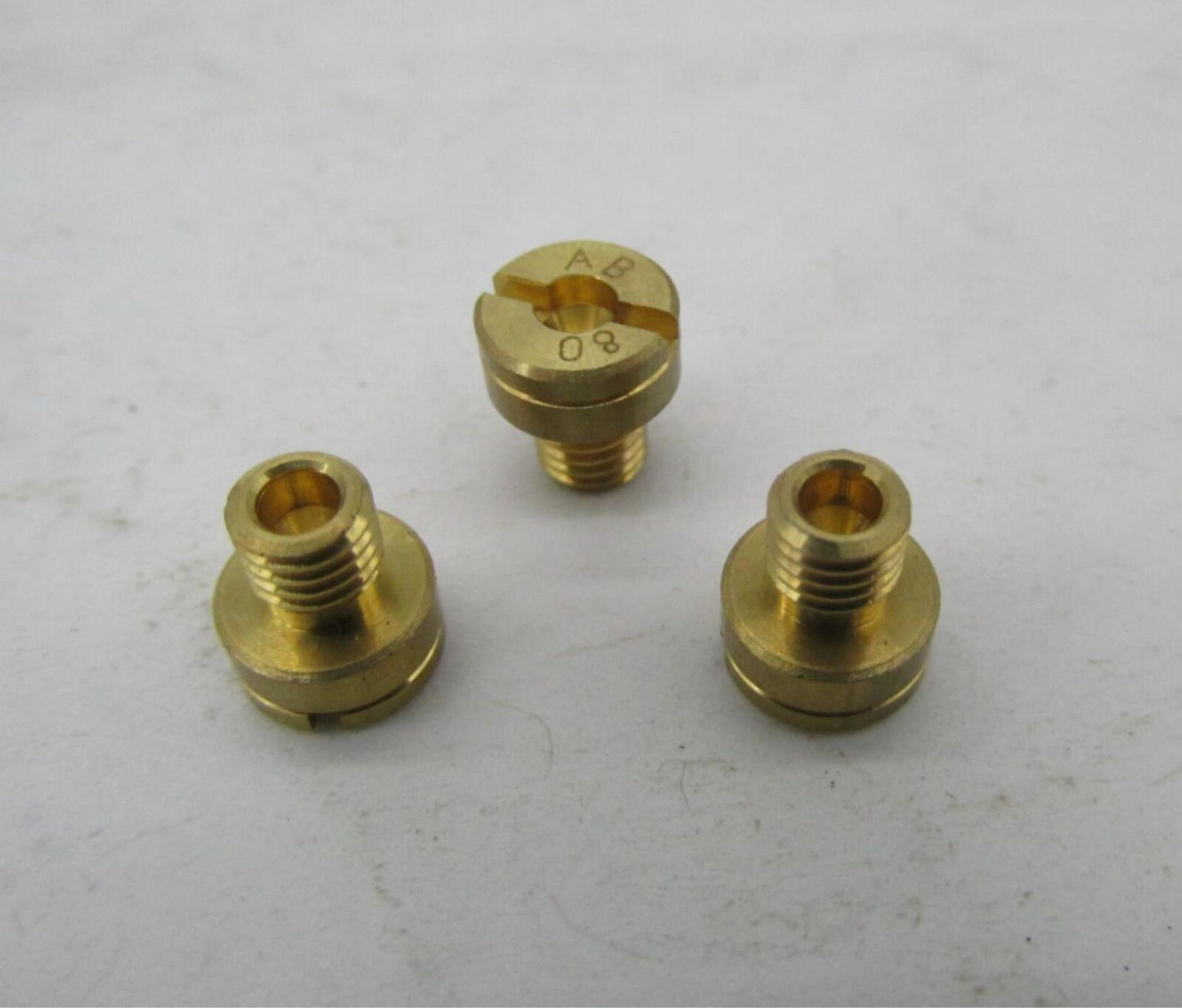 Lot of 3 EBC Mikuni Carburetor Carb Slot Head Jets SJ 80