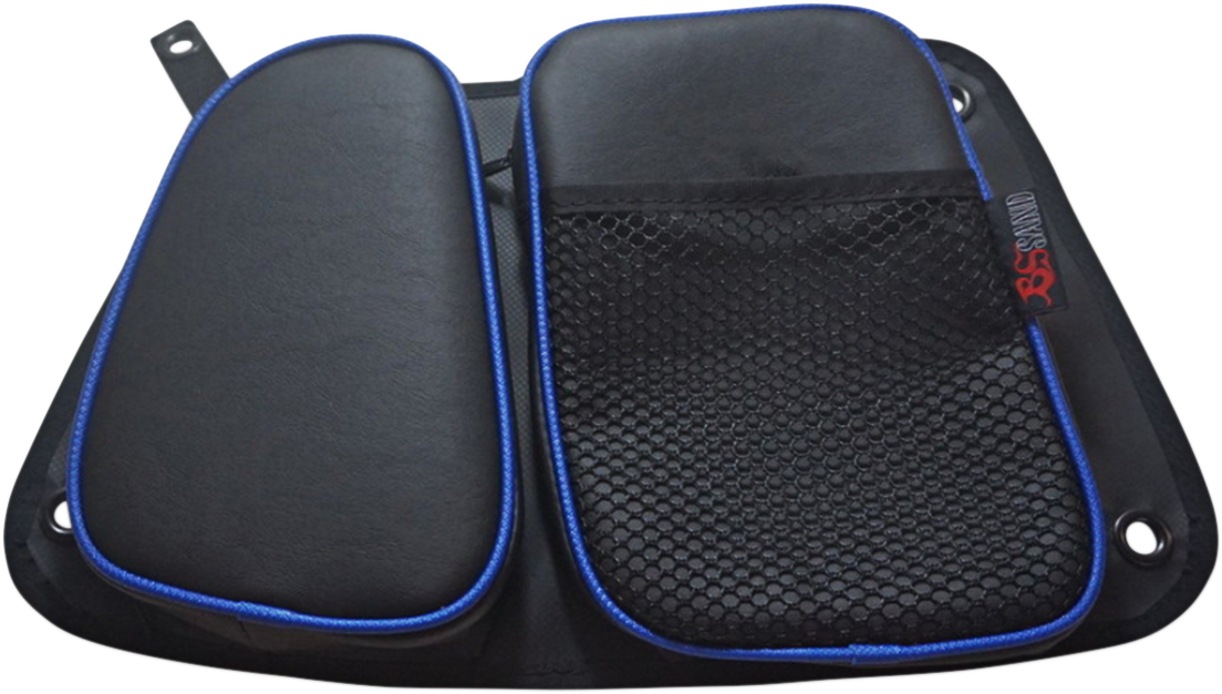 BS SANDS Door Bags Black Blue Rear RZRDBRRBU