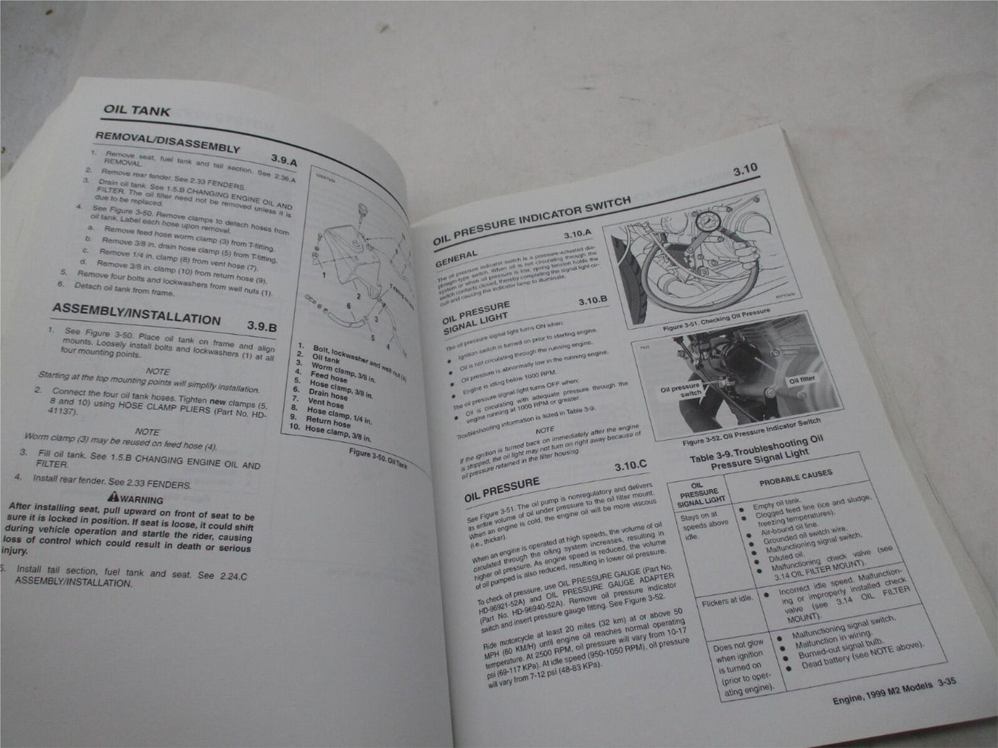 Buell Official Factory 1999 M2 Cyclone Service Manual 99491-99Y