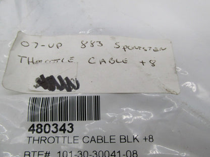 Harley Davidson Barnett Black +8 Sportster 07+ Throttle Cable 101-30-300041-08