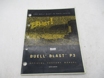 Harley Buell Official Factory 2000 Blast P3 Parts Catalog 99573-00Y