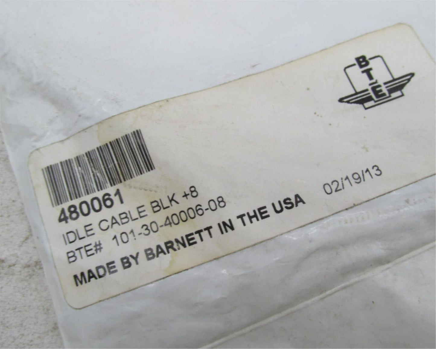 Harley Davidson Barnett Motorcycle Black Idle Cable +8 101-30-40006-08