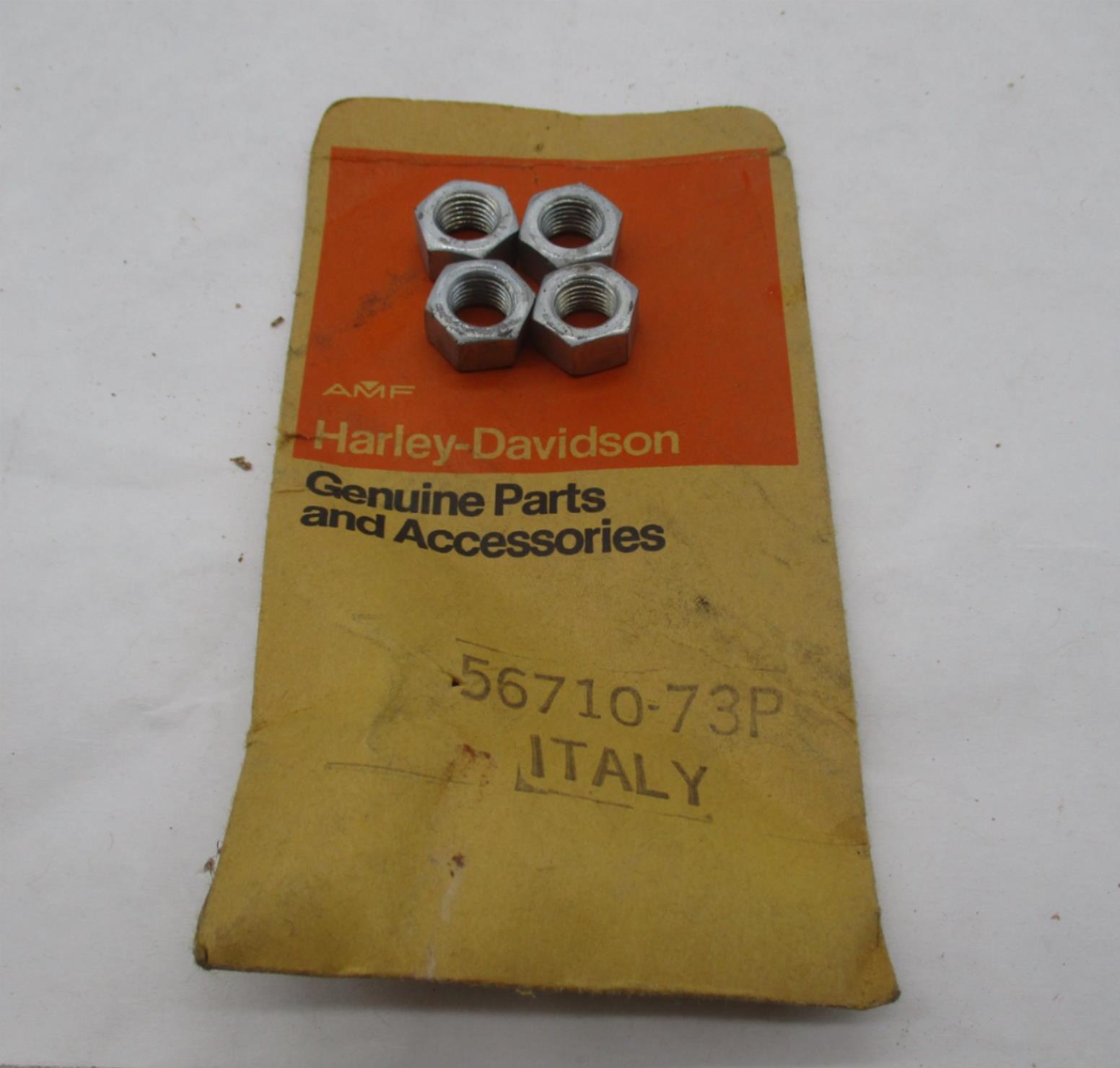 Lot of 4 Harley-Davidson Genuine NOS Aermacchi Adjusting Screw Nuts 56710-73P