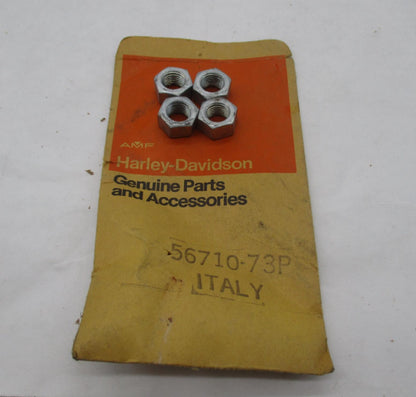 Lot of 4 Harley-Davidson Genuine NOS Aermacchi Adjusting Screw Nuts 56710-73P