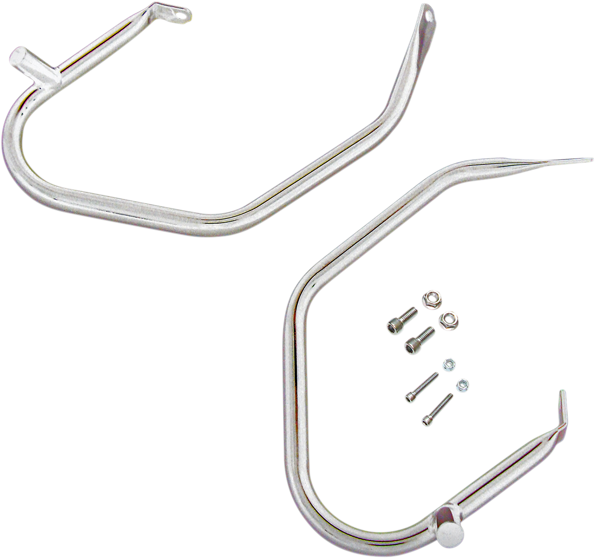 Drag Specialties Comfort Bar Saddlebag Guard Bars Chrome 0505-1565