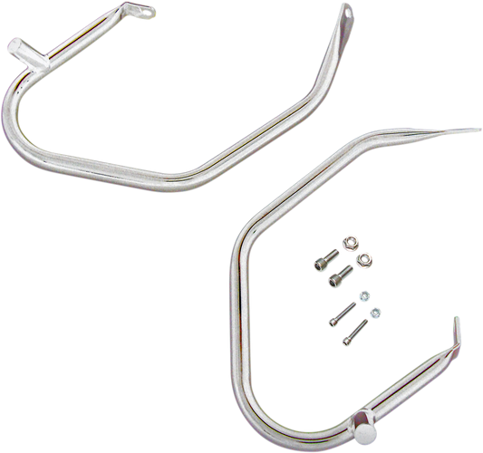 Drag Specialties Comfort Bar Saddlebag Guard Bars Chrome 0505-1565