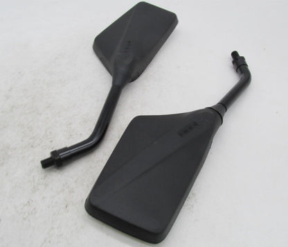 Emgo Universal Motorcycle 10MM Black Rear View Mirrors Trimline 20-97110