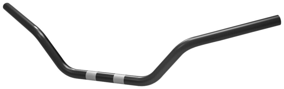 Khrome Werks 1in. Handlebar Bad Body Bar (Dimpled) - Black 300803