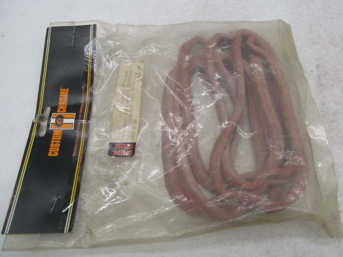 Lot of 6 Harley Davidson Custom Chrome Replacement Lens Gaskets 26-040 68025-73T