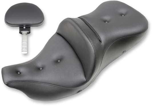 Saddlemen Heated Extended Reach Road Sofa Seat/Drivers Backrest 80807B-183BRHCT