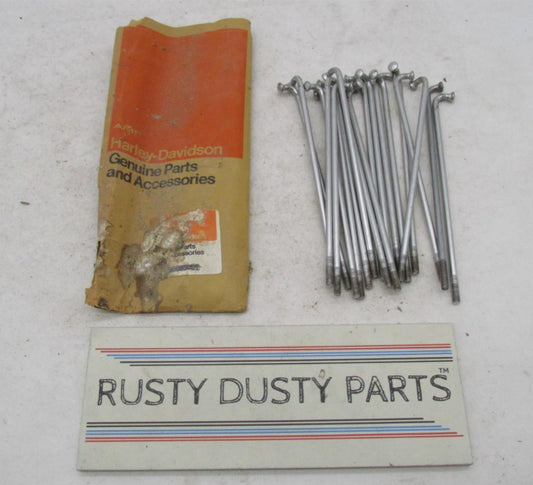 Lot of 19 Harley-Davidson Genuine NOS Aermacchi Wheel Spokes 43041-68P