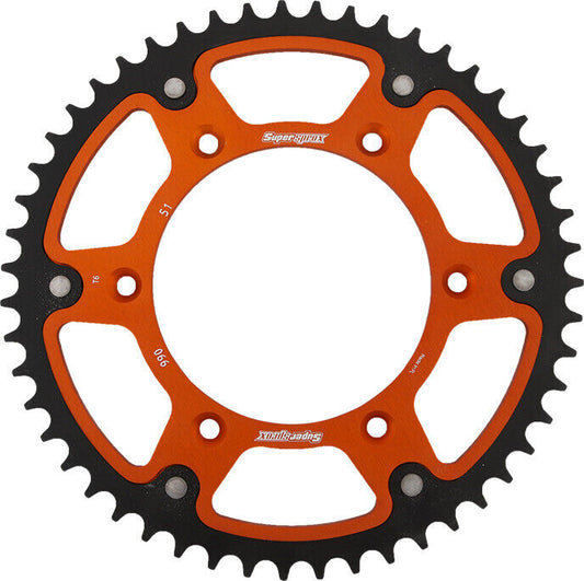 Supersprox Rear Stealth Sprocket 51T Orange RST-990-51-ORG