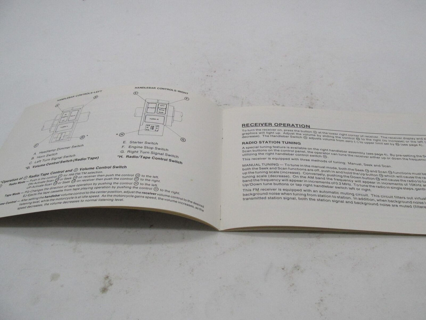 Harley Davidson Genuine Sound System Guide Handbook 99464-86