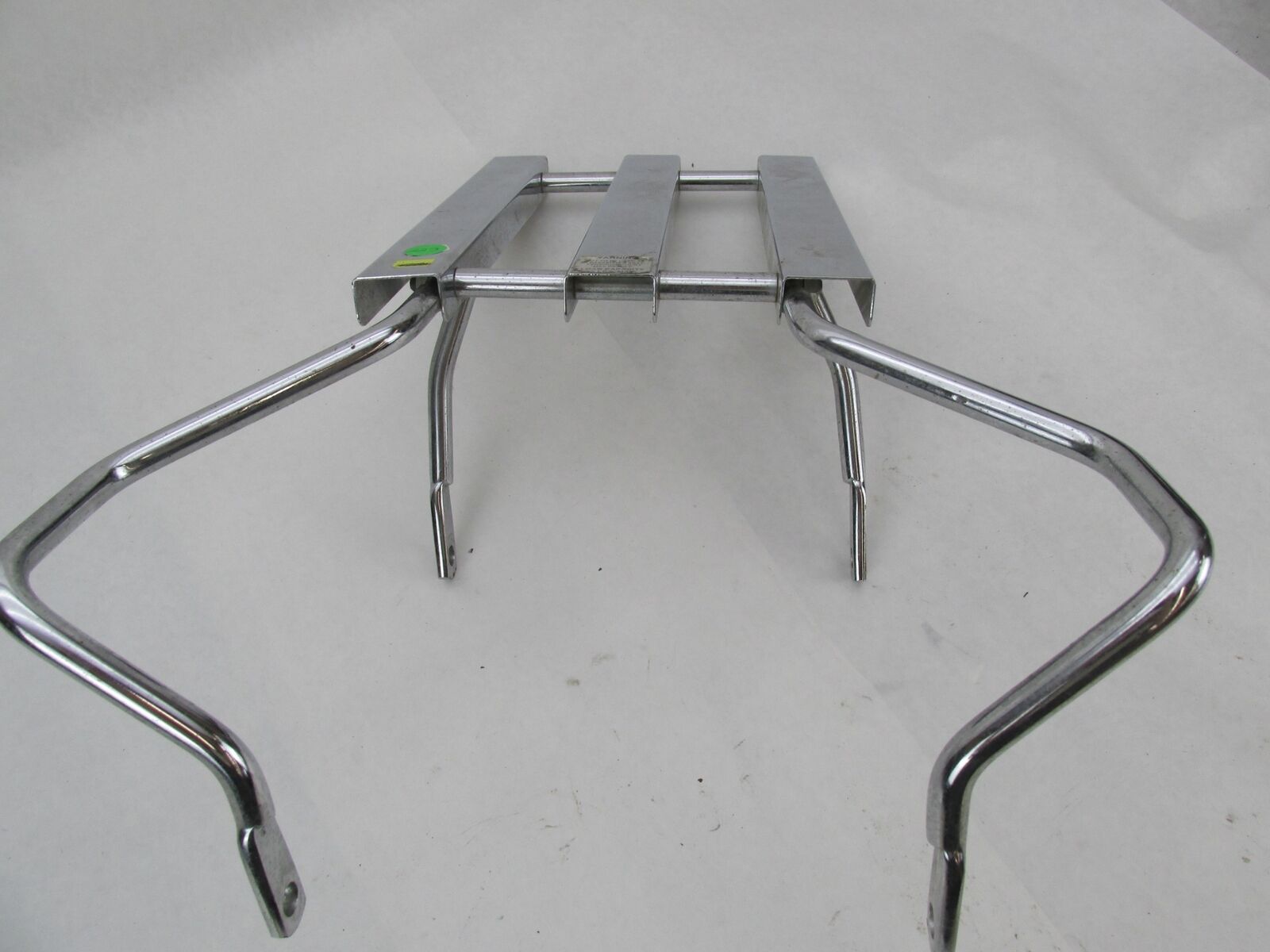 Harley ‘00+ Softail FLSTC Chrome 3 Channel Luggage Rack w/ Grab Rail 53941-03