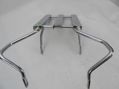 Harley ‘00+ Softail FLSTC Chrome 3 Channel Luggage Rack w/ Grab Rail 53941-03