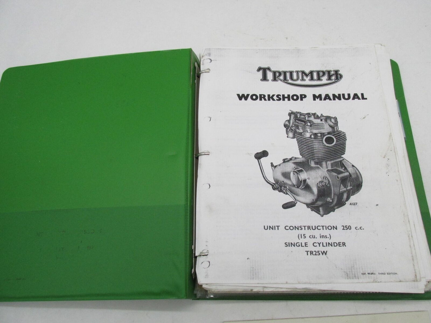 Triumph Photocopied 250CC Single Cylinder TR25W Workshop Service Manual