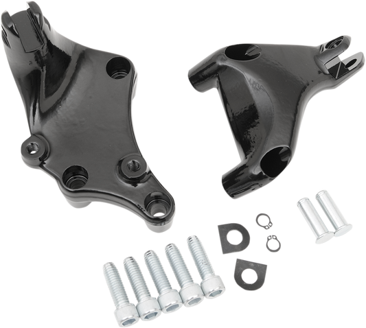 Drag Specialties Passenger Footpeg Mount Kit Black 1620-1318