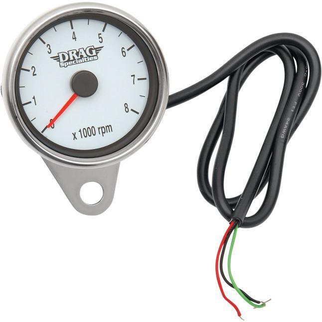 Drag Specialties Mini Electronic 8000 RPM Tachometer 2211-0032