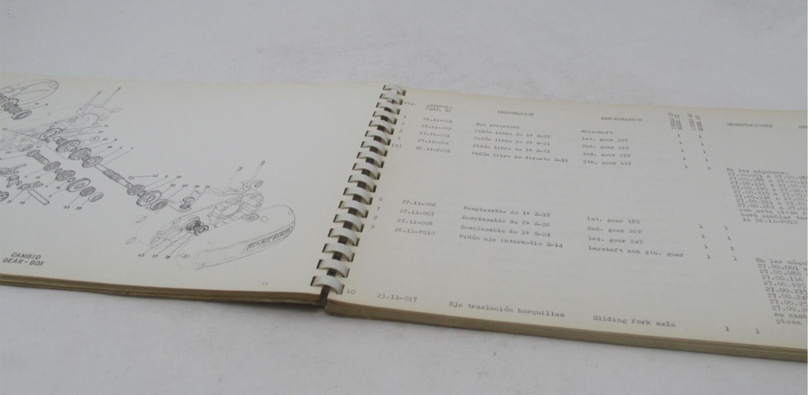 Bultaco Original Factory 1968 Sherpa T Parts List Catalog Book