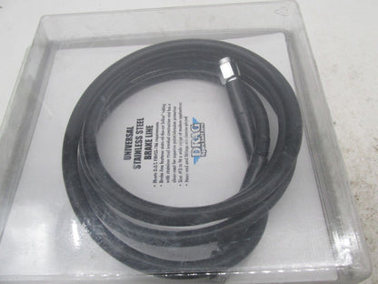 Drag Specialties 61" Stainless Steel Universal Black Coated Brake Line 1741-2735