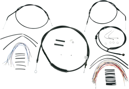 Burly Extended Cable/Brake Line Kit for Burly Ape Handlebars 12in B30-1008