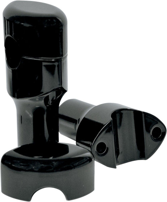 LA Choppers Smooth Riser for 1in. Handlebar 3in. Tall Black LA-7402-03B