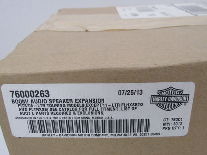 Harley Davidson Genuine NOS Sealed Boom Audio Speaker Expansion Kit 76000263