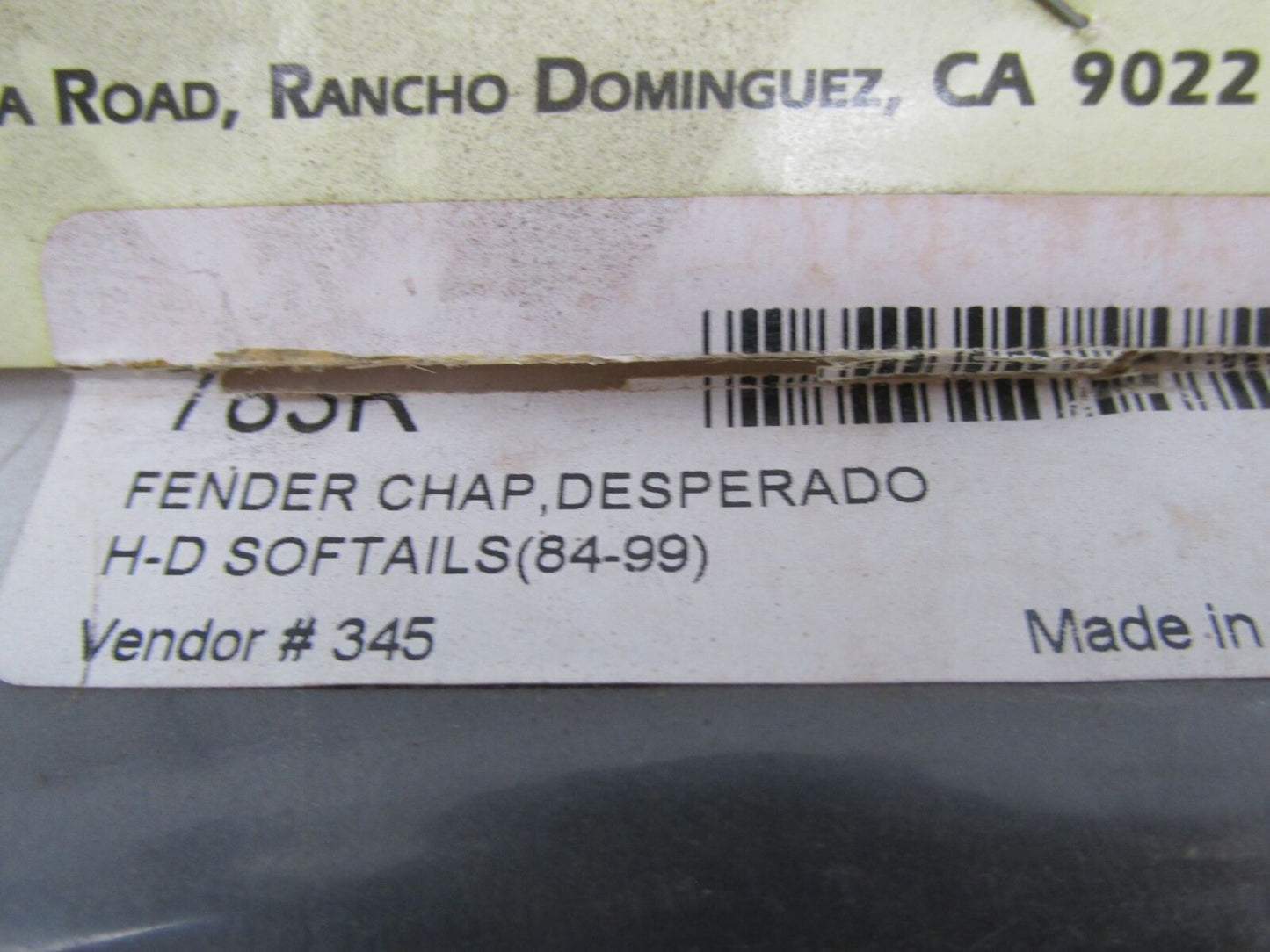 Saddlemen Studded 84-99 Harley Softail Black Desperado Fender Chap 345