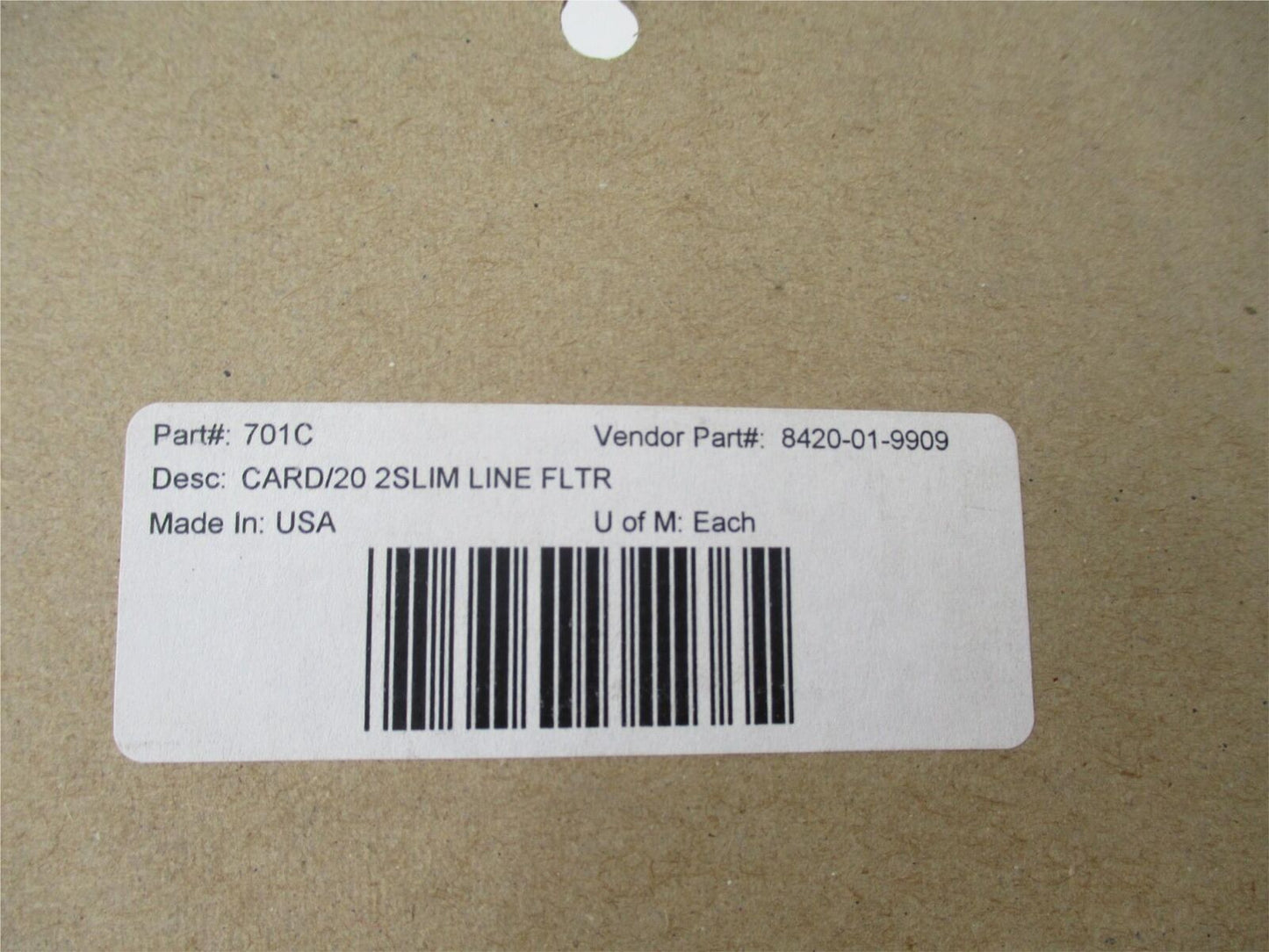 Lot of 3 New Visu Filter Clear Fuel Filter 701C