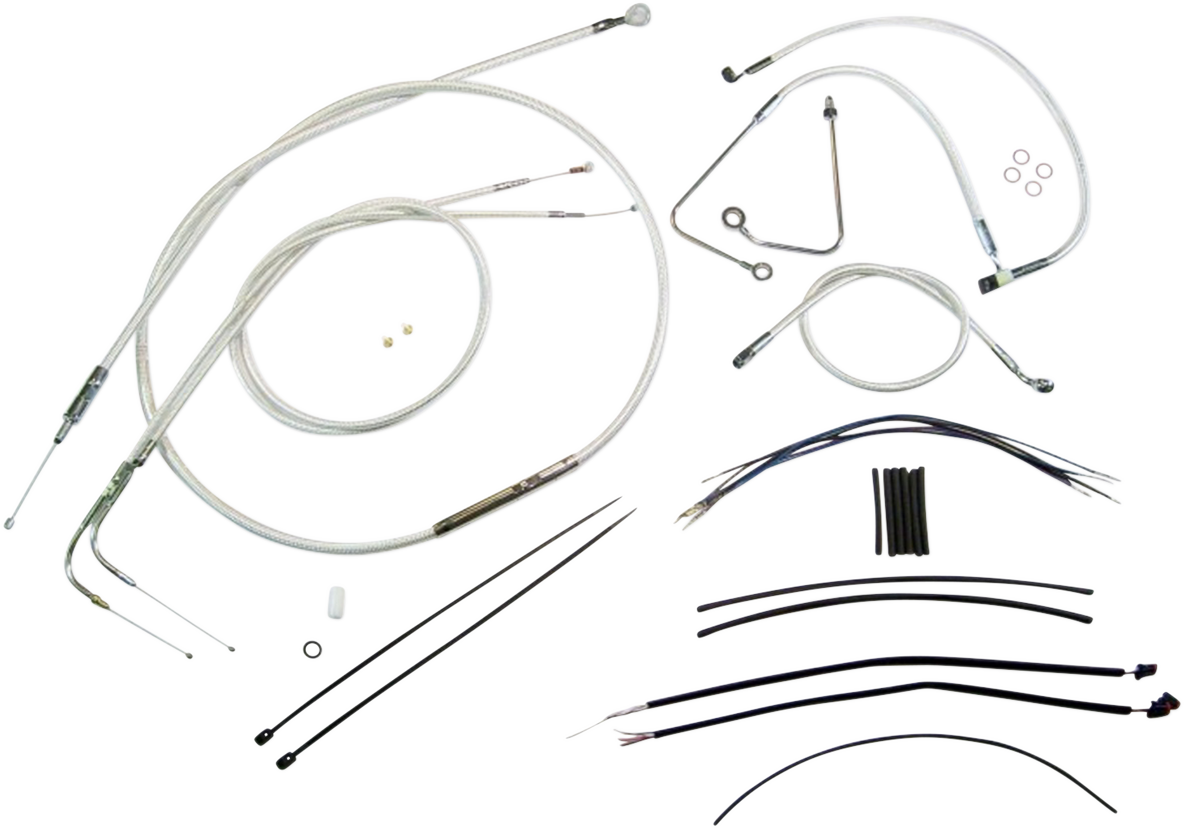 Magnum Designer Handlebar Control Cable Kit Sterling Chromite II 387581