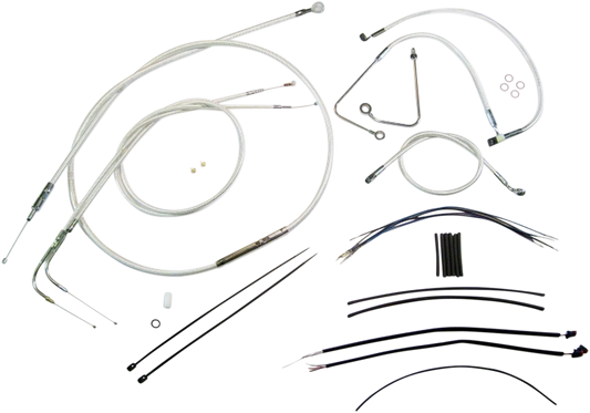 Magnum Designer Handlebar Control Cable Kit Sterling Chromite II 387581