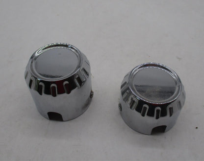 Set of Harley Davidson Chrome Fluted Front Axle Covers 44577-04