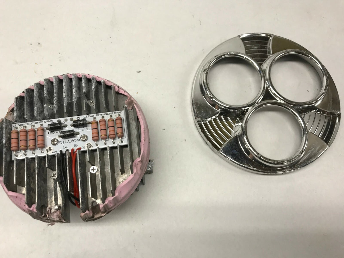 Harley Davidson Triple LED Beam Headlight Parts Aftermarket