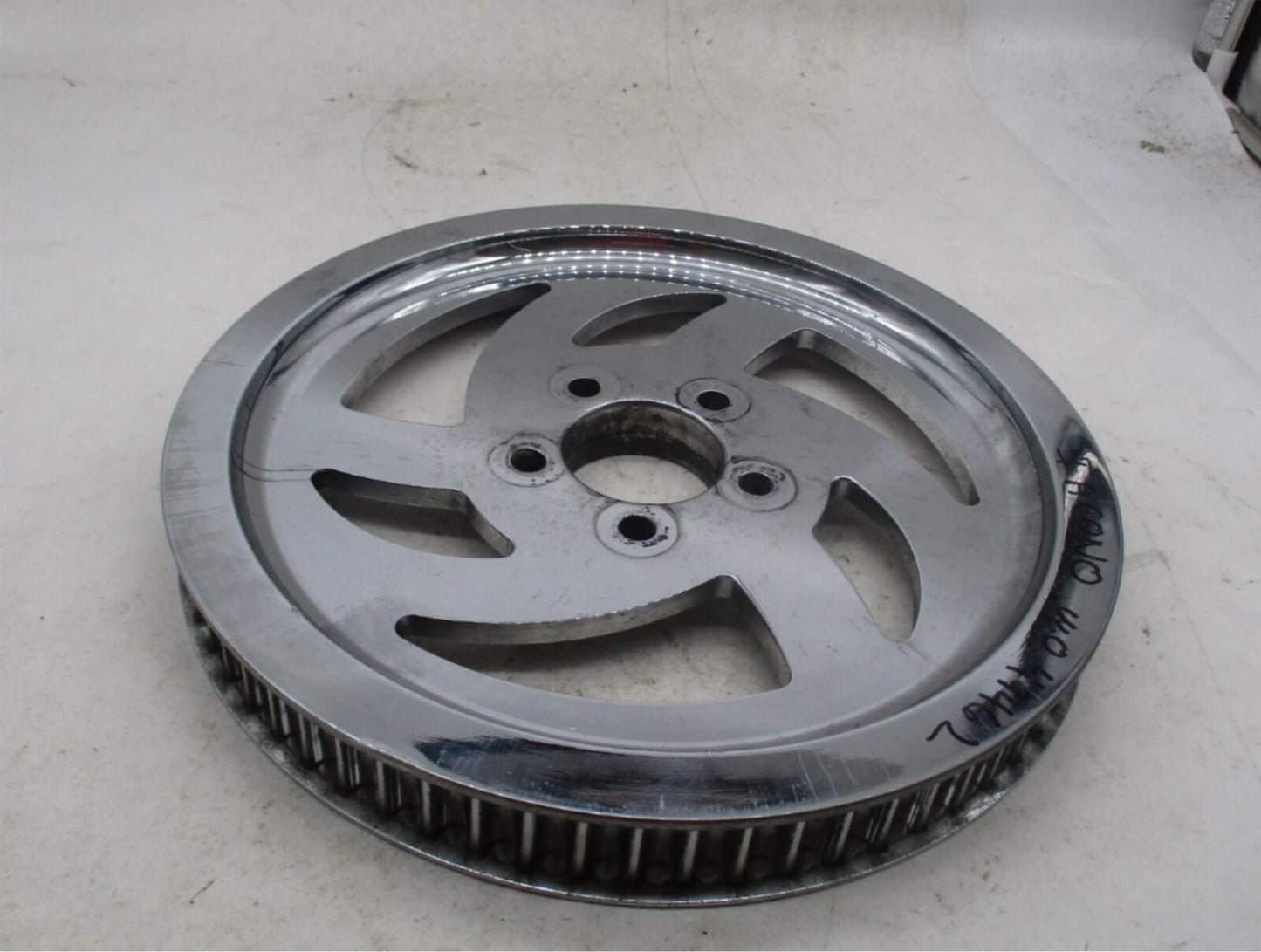 Harley Davidson Chrome Belt Drive 70T Tooth Sprocket Pulley 12.5" D 1.25" Wide