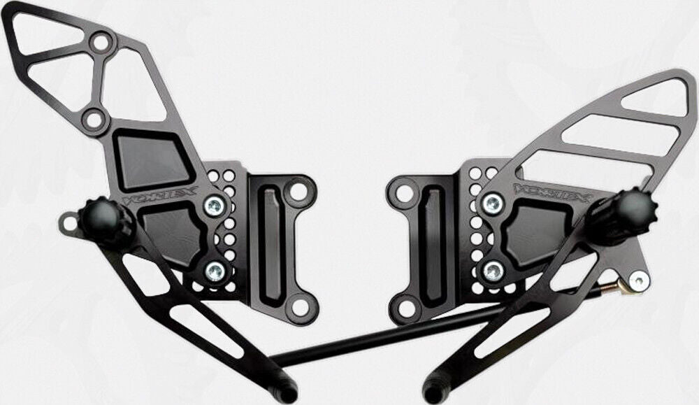 Vortex Adjustable Rear Set Black RS406K