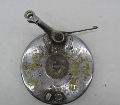 Vintage BSA Late A10 Early A65 Motorcycle Drum Brake Assembly w/ Shoes Plate