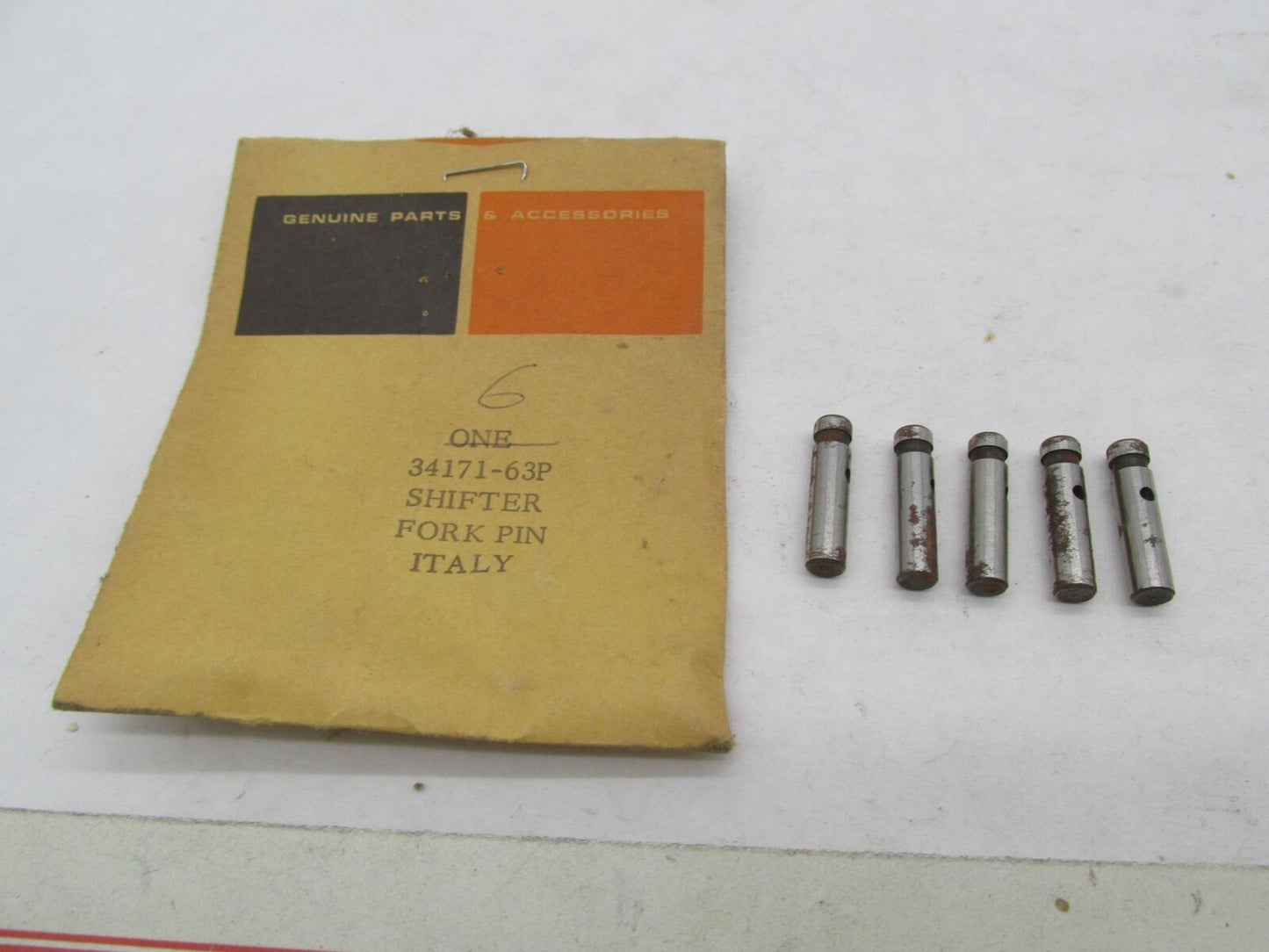 Lot of 6 Harley-Davidson Genuine NOS Aermacchi Sprint Shifter Fork Pin 34171-63P