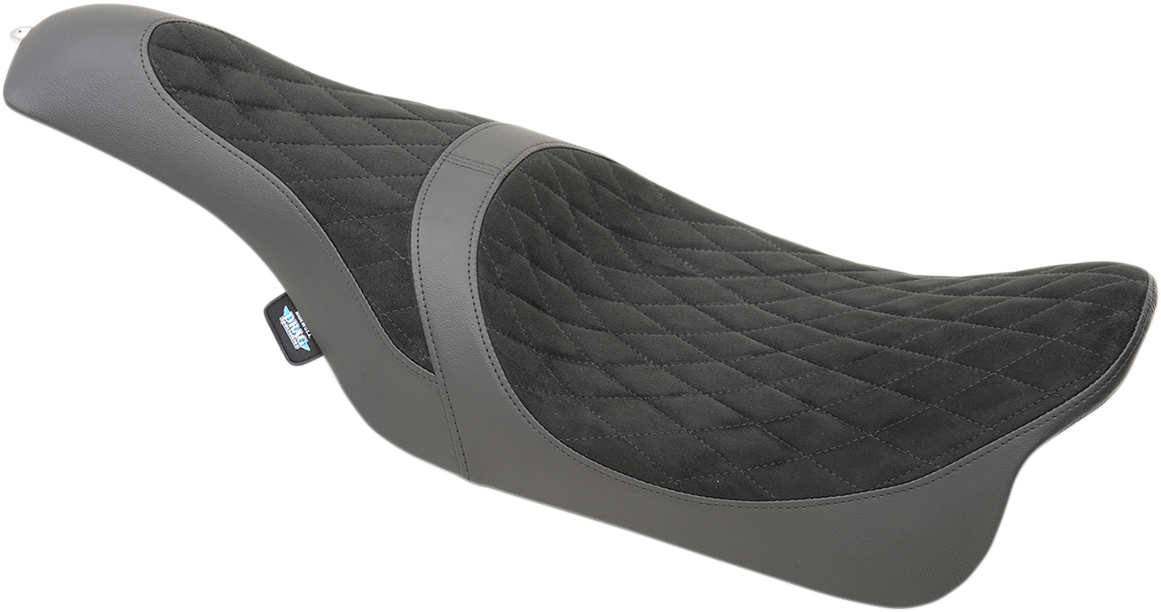 Drag Specialties Caballero Seat Faux Suede Diamond Stitch 0801-1038