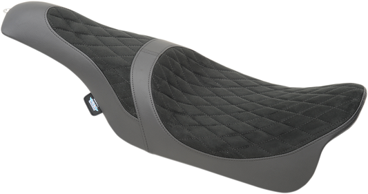 Drag Specialties Caballero Seat Faux Suede Diamond Stitch 0801-1038