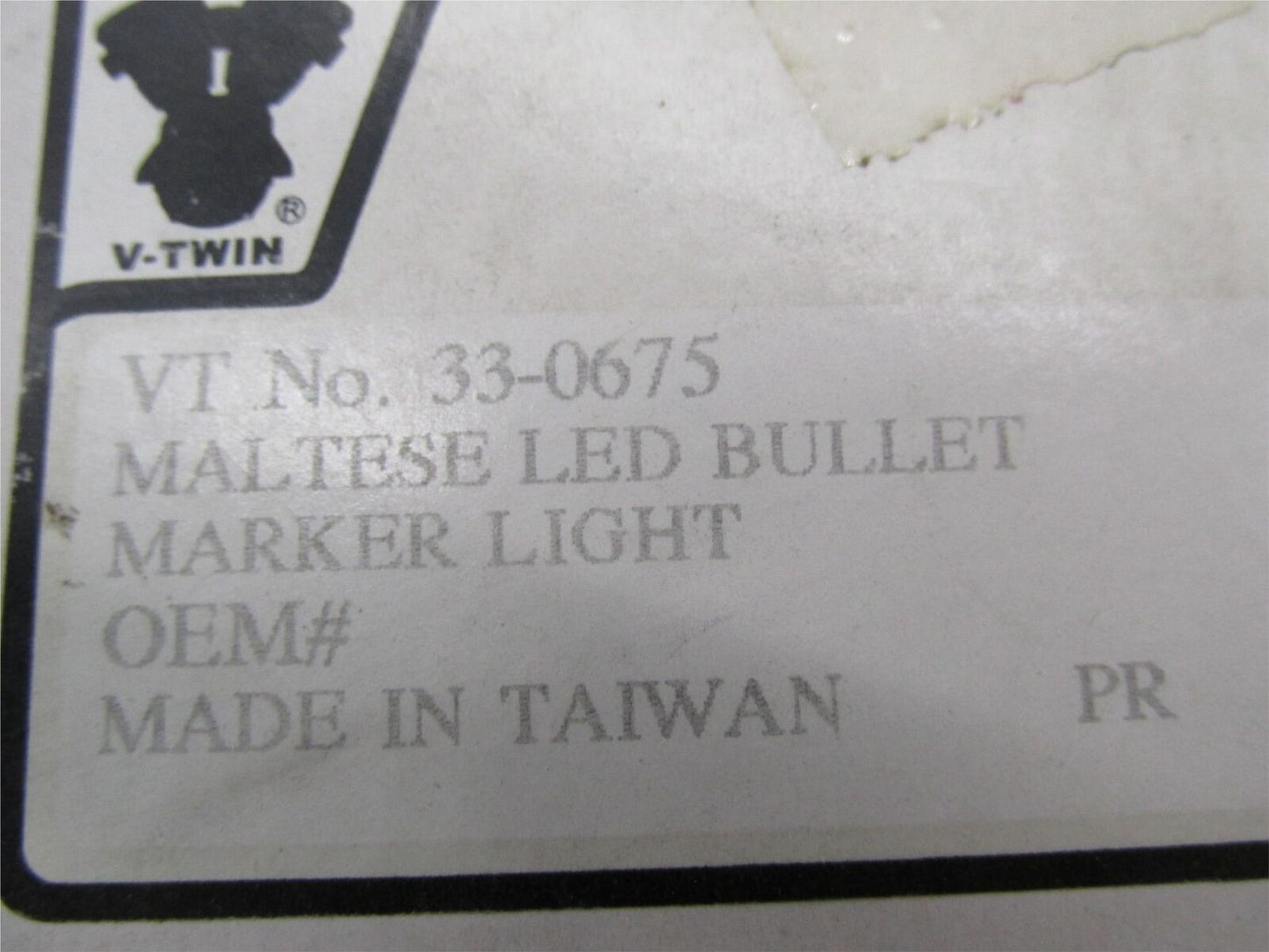 V-Twin Harley Davidson Bullet Maltese LED Marker Lights 33-0675
