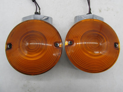Pair of Harley Davidson Genuine Touring Amber Turn Signal Housings w/ Amber Lens