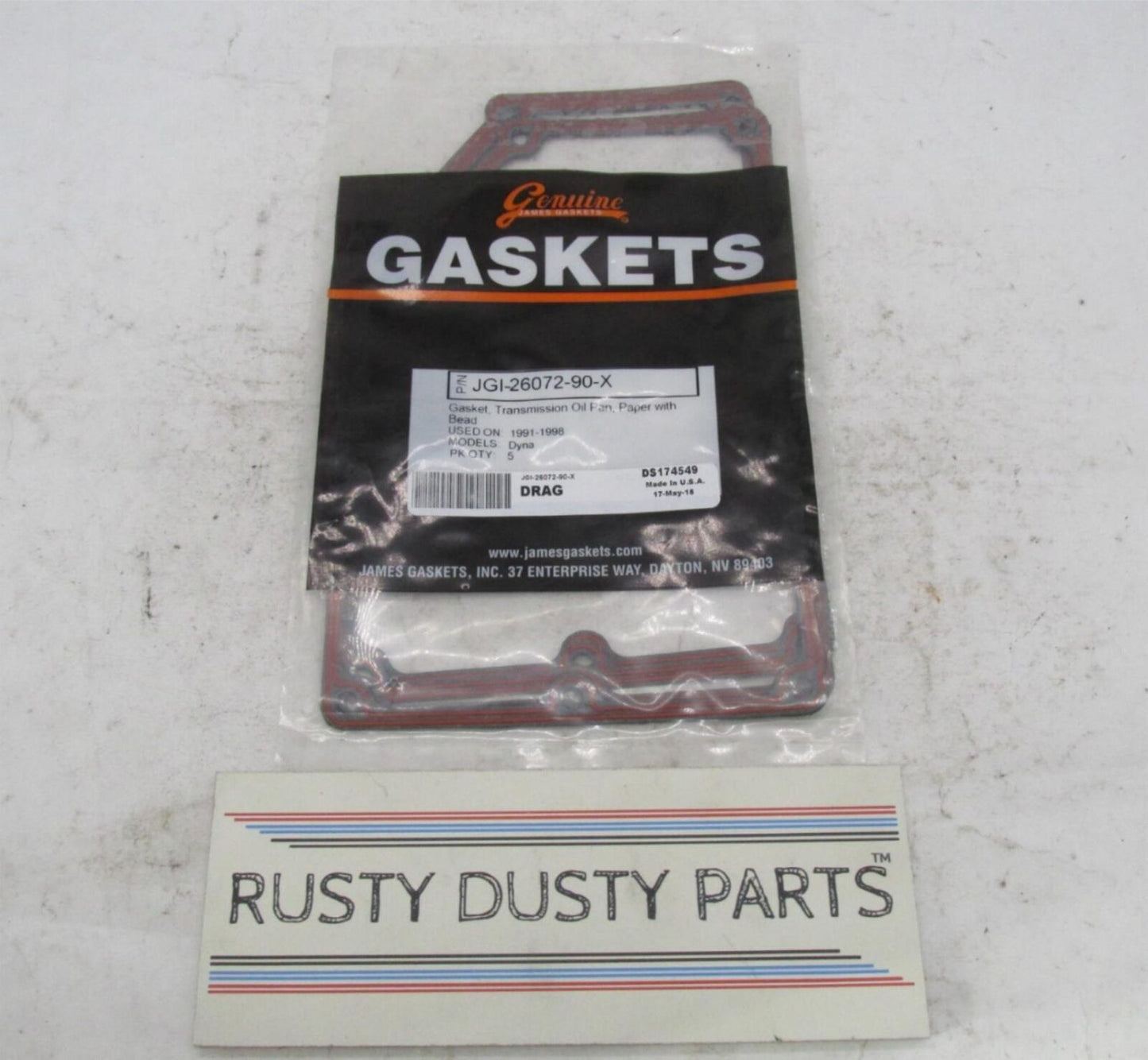 Lot of 4 Harley Davidson James Transmission Oil Pan Gaskets JGI-26072-90-X