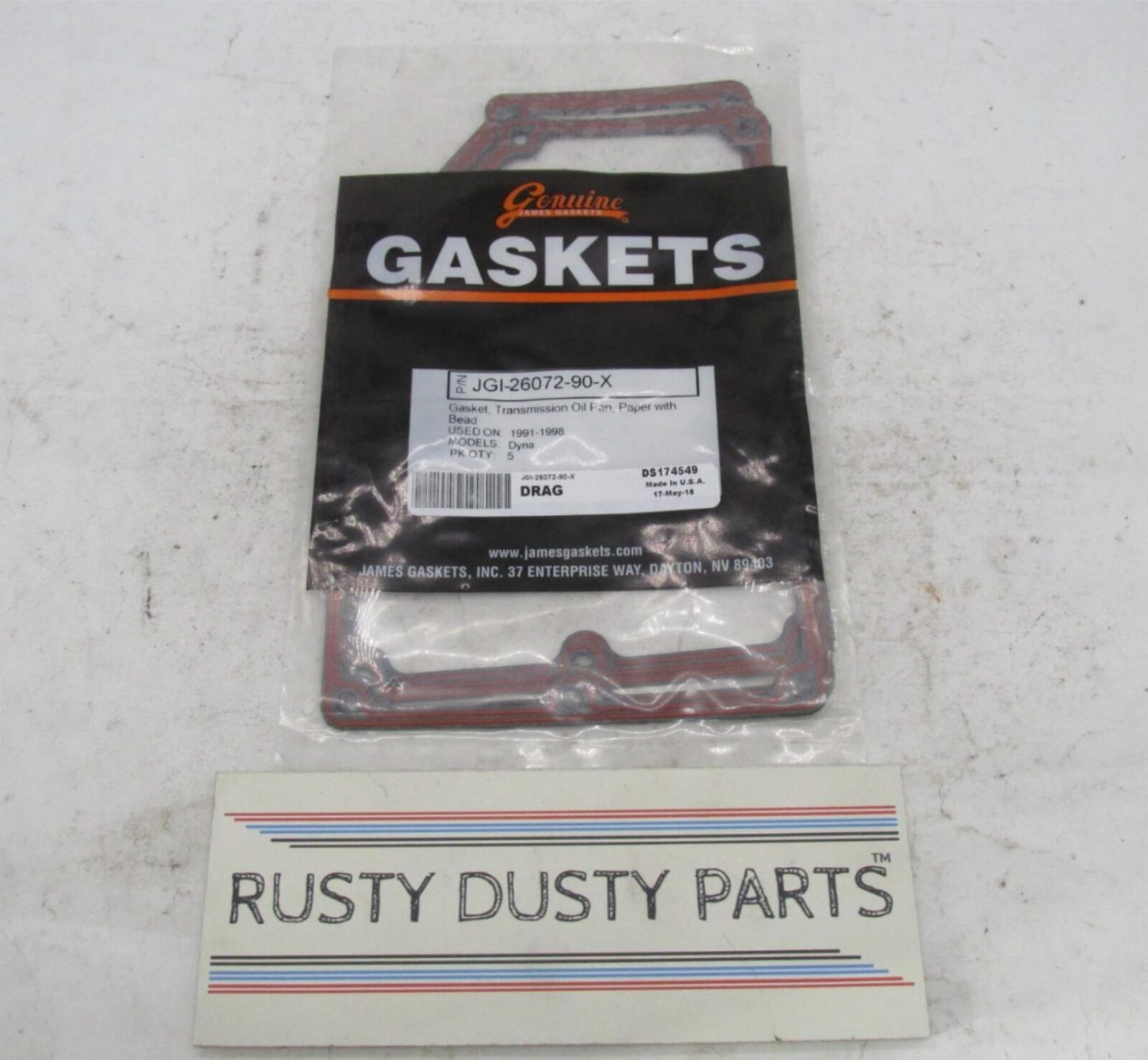 Lot of 4 Harley Davidson James Transmission Oil Pan Gaskets JGI-26072-90-X