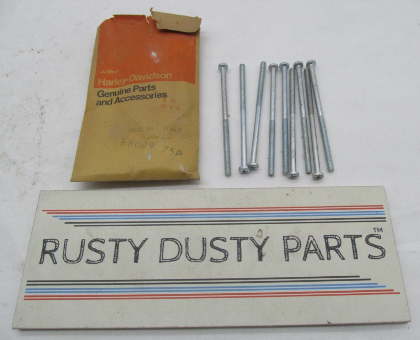 Lot of 9 Harley-Davidson Aermacchi NOS Sprint Tail Light Lens Screws 68009-75P