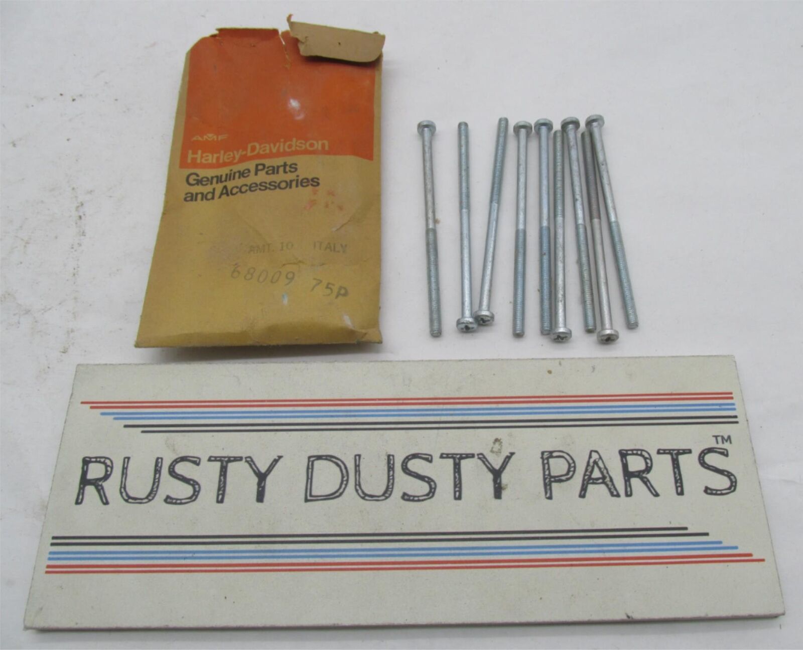 Lot of 9 Harley-Davidson Aermacchi NOS Sprint Tail Light Lens Screws 68009-75P